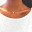 Collier fin avec pendentif astral