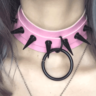 Collier gothique à pointes en acier pour femmes - EMAKUJITIA