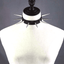 Collier gothique à rivet en acier pour femmes