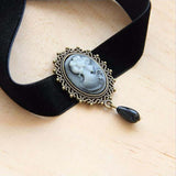 Collier gothique avec pendentif en dentelle vintage - EMAKUJITIA