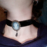 Collier gothique avec pendentif en dentelle vintage - EMAKUJITIA