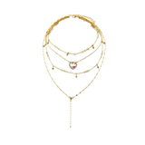 Collier multicouche Boho vintage couleur or pour femmes - EMAKUJITIA