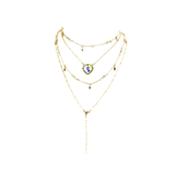 Collier multicouche Boho vintage couleur or pour femmes - EMAKUJITIA