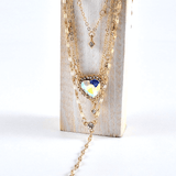 Collier multicouche Boho vintage couleur or pour femmes - EMAKUJITIA