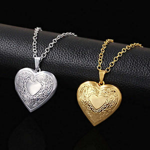 Collier pendentif cœur cadre photo pour femmes - EMAKUJITIA