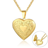 Collier pendentif cœur cadre photo pour femmes - EMAKUJITIA