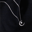 Collier pour femmes motif étoile et lune