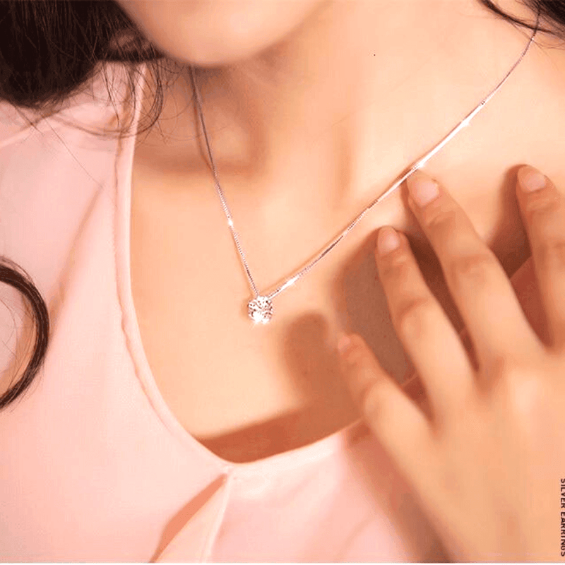 Collier pour femmes pendentif en cristal de zircon - EMAKUJITIA