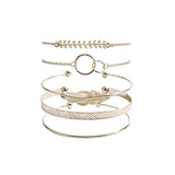 Ensemble de bracelets dorés style bohème - EMAKUJITIA
