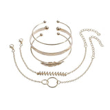 Ensemble de bracelets dorés style bohème - EMAKUJITIA