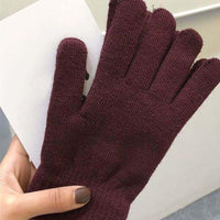 Gants tricotés en laine collection automne hiver pour femmes - EMAKUJITIA