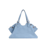 Grand sac fourre-tout bleu clair Y2K sur fond blanc