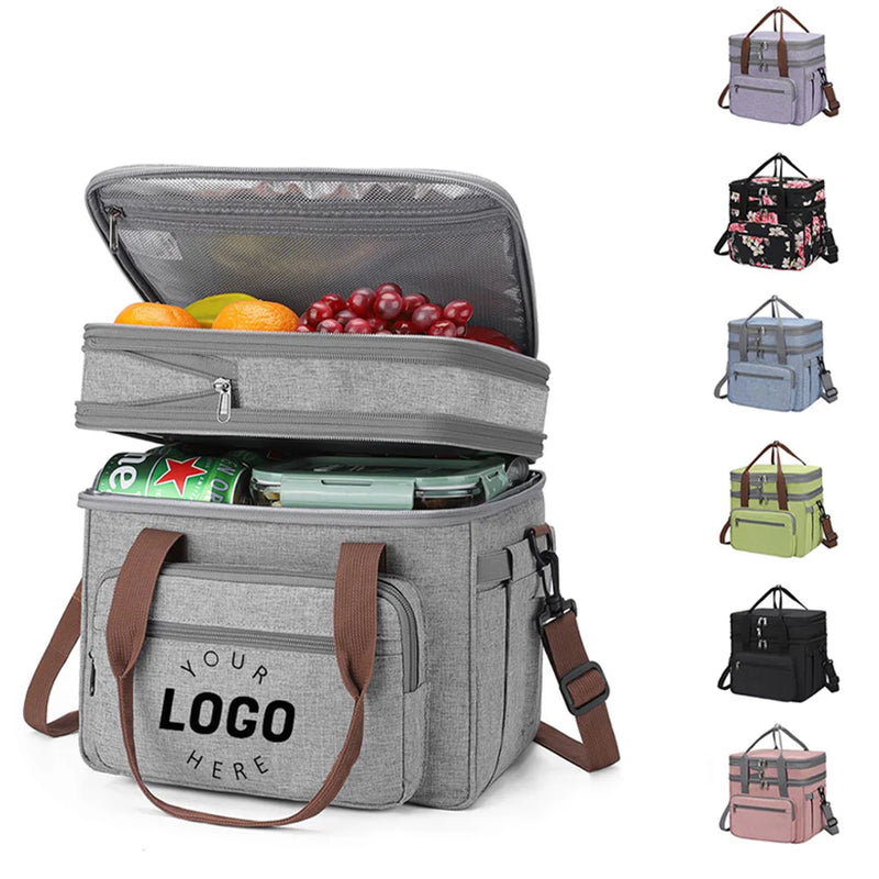 Grand sac isotherme repas double couche et étanche pour 4 personnes