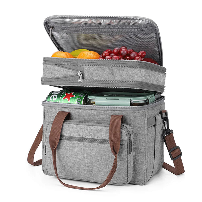 Grand sac isotherme repas double couche et étanche pour 4 personnes
