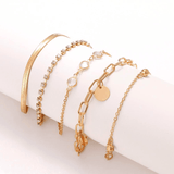 Lot de bracelets chaînes or argent - EMAKUJITIA