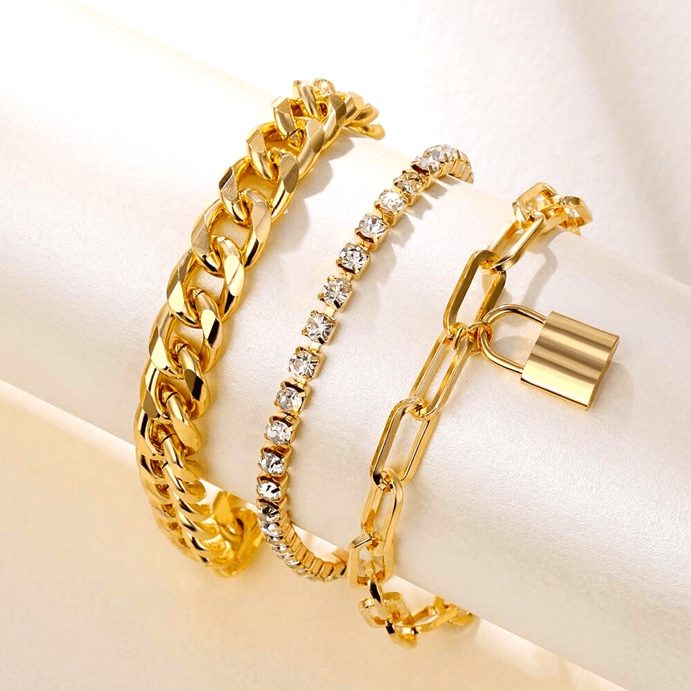 Lot de bracelets cristaux de zircon pour femme - EMAKUJITIA
