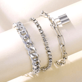 Lot de bracelets cristaux de zircon pour femme - EMAKUJITIA