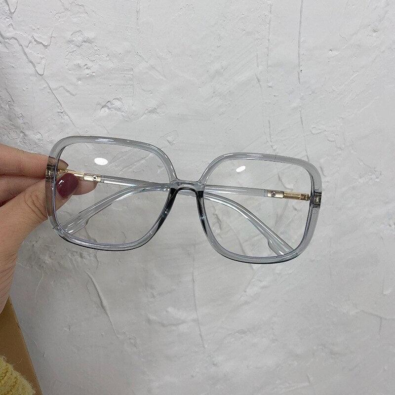 Lunettes carrées monture transparente pour femmes - EMAKUJITIA