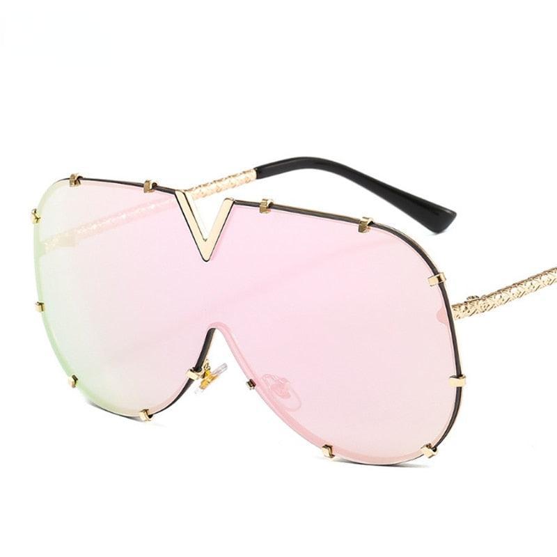 Lunettes de soleil vintage à grand cadre pour femmes - EMAKUJITIA