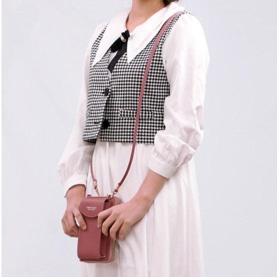 mini sac à bandoulière pour téléphone et cartes pour femme - EMAKUJITIA