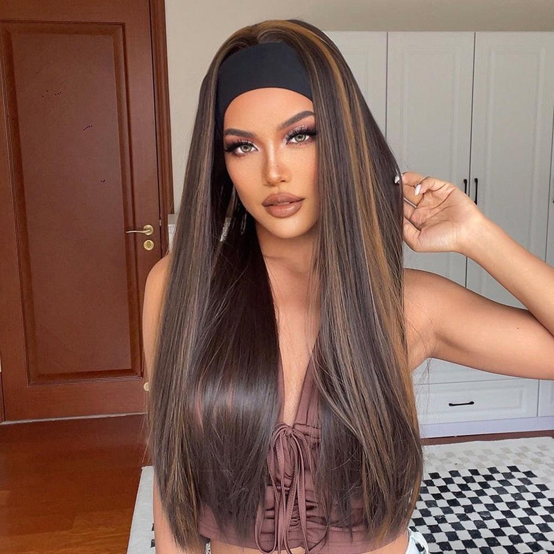 Perruque bandeau longue lisse - EMAKUJITIA