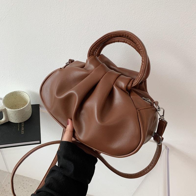 Petit sac à bandoulière plissé pour femmes - EMAKUJITIA