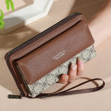 Portefeuille femme chic – Simili cuir et rangements astucieux