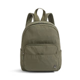 Sac à dos femme léger et imperméable couleur vert kaki sur fond blanc