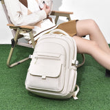 Un sac à dos multicouche imperméable et élégant Oxford grande capacité Simple banlieue hors sol étudiant sac à dos