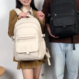 Un sac à dos multicouche imperméable et élégant Oxford grande capacité Simple banlieue hors sol étudiant sac à dos