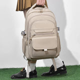 Un sac à dos multicouche imperméable et élégant Oxford grande capacité Simple banlieue hors sol étudiant sac à dos