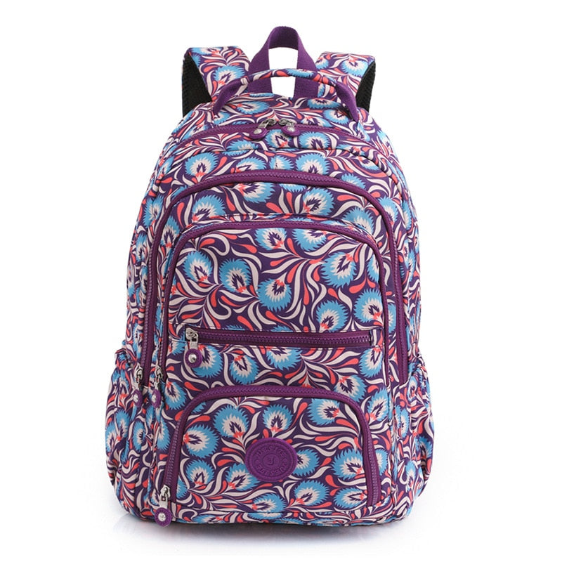 Sac à dos femme imprimé floral coloré - Élégance bohème