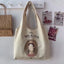 'Milk Tea Happy Day' Canvas Tote Bag – Bohemian & Eco-Friendly