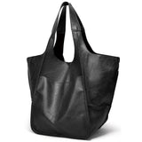 Sac à main hobo noir grande capacité pour femme, vue de face