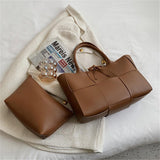Sac à main pour femme avec pochette intérieure en cuir PU - EMAKUJITIA