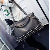 sac à main à rivet pour femme fashion en cuir PU - EMAKUJITIA