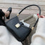 Sac à main femme chic uni, similicuir durable et fermeture éclair