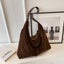 Sac à main femme grand volume effet velours – Style bohème chic