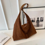Sac à main femme grand volume effet velours – Style bohème chic