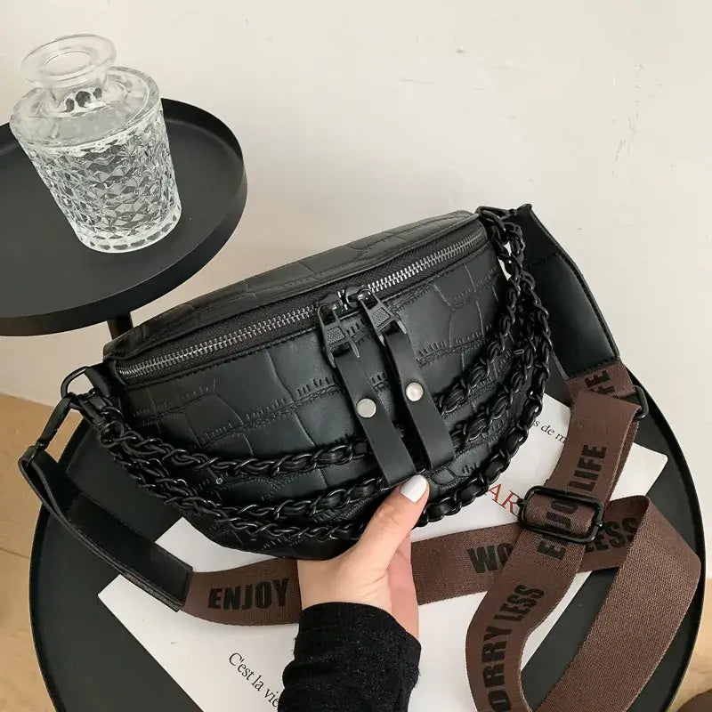 Sac banane femme à chaînes – Élégance bohème et modernité