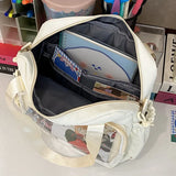 Sac bandoulière Y2K Itabag kaki posé sur une surface, prêt à être personnalisé