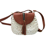Sac bandoulière femme en paille tressée – Bohème Chic