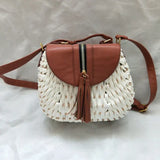 Sac bandoulière femme en paille tressée – Bohème Chic