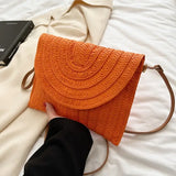 Sac bandoulière femme en paille tressée élégante et bohème