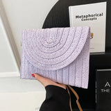 Sac bandoulière femme en paille tressée élégante et bohème