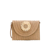 Sac bandoulière femme en paille tressée élégante et bohème