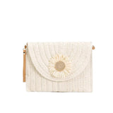 Sac bandoulière femme en paille tressée élégante et bohème