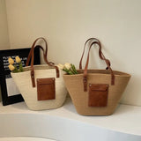 Sac Bandoulière Femme Grand Format Tressé – Style Bohème Chic