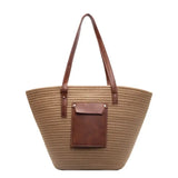 Sac Bandoulière Femme Grand Format Tressé – Style Bohème Chic