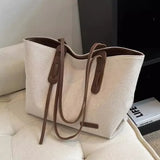 Sacs à bandoulière en toile pour femmes, sacs de shopping d'hiver, sacs de voyage grande capacité, sacs à main féminins, grands sacs fourre-tout